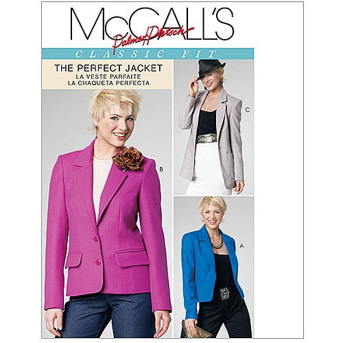 McCall's Pattern Misses' Lined Jackets in 3 Lengths, FF (16, 18, 20, 22 ...