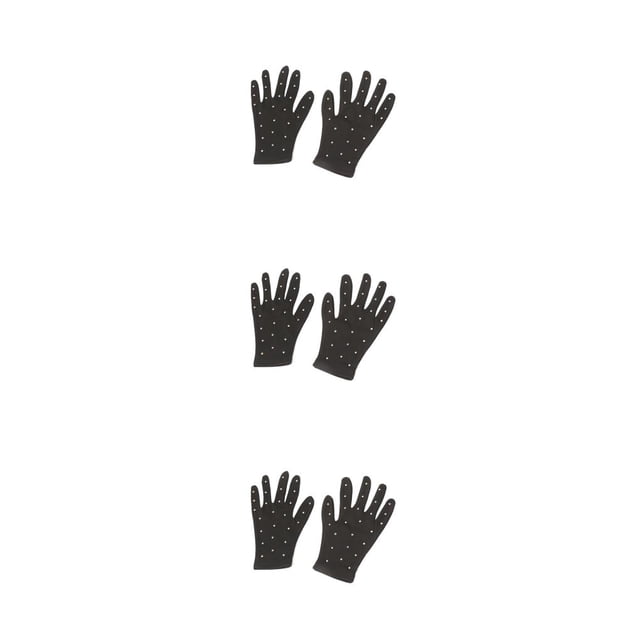 Guantes de muñeca de patinaje artístico Qarigey Negro S