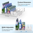 thumbnail image 2 of LJSXFI Drink Organizer for Fridge, Soda Can Dispenser for Refrigerator, Self Pushing Fridge Drink Organizer, Holds up to 25 Cans, 5 Row, 2 of 7