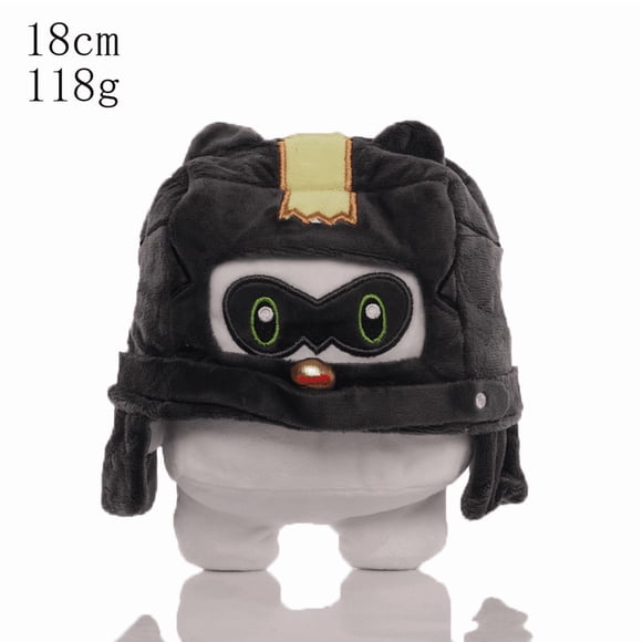 7 Inch Zenless Zone Zero Bangboo Plush Toy, Cute Black Ninja Style Stuffed Doll, Soft Game Character Plushie for Fans & Collectors