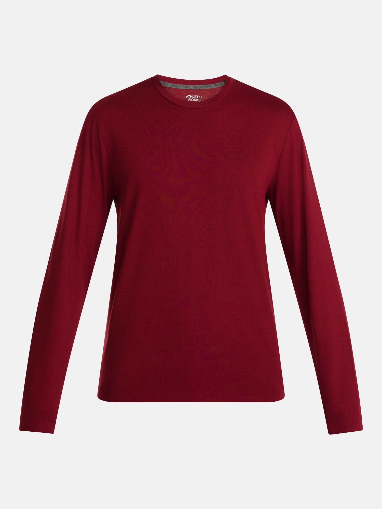 Athletic Works Men's and Big & Tall Men's Tri-Blend Tee with Long Sleeves, Sizes XS-4XLT, 2XB-5XB