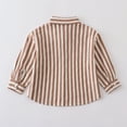 thumbnail image 5 of alcepopk Boys' Long Sleeve Button Up Casual Dress Shirt(Coffee,18-24 M), 5 of 6