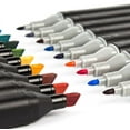 Single Colors Art Markers Dual Head Brush Pen 168 Colors Alcohol Based