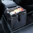 thumbnail image 1 of Cubo de basura para coche, cubo de basura impermeable para coche, bolsa impermeable para asiento de coche para basura, negro, 1 of 5