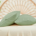 thumbnail image 5 of Gogreen Cooling Pillow Cases (Set of 2) for Hot Sleepers & Night Sweats, Rayon Derived from Bamboo Pillow Case, Breathable and Silky Soft Envelope Pillowcases (Sage Green, King 20"x36"), 5 of 7