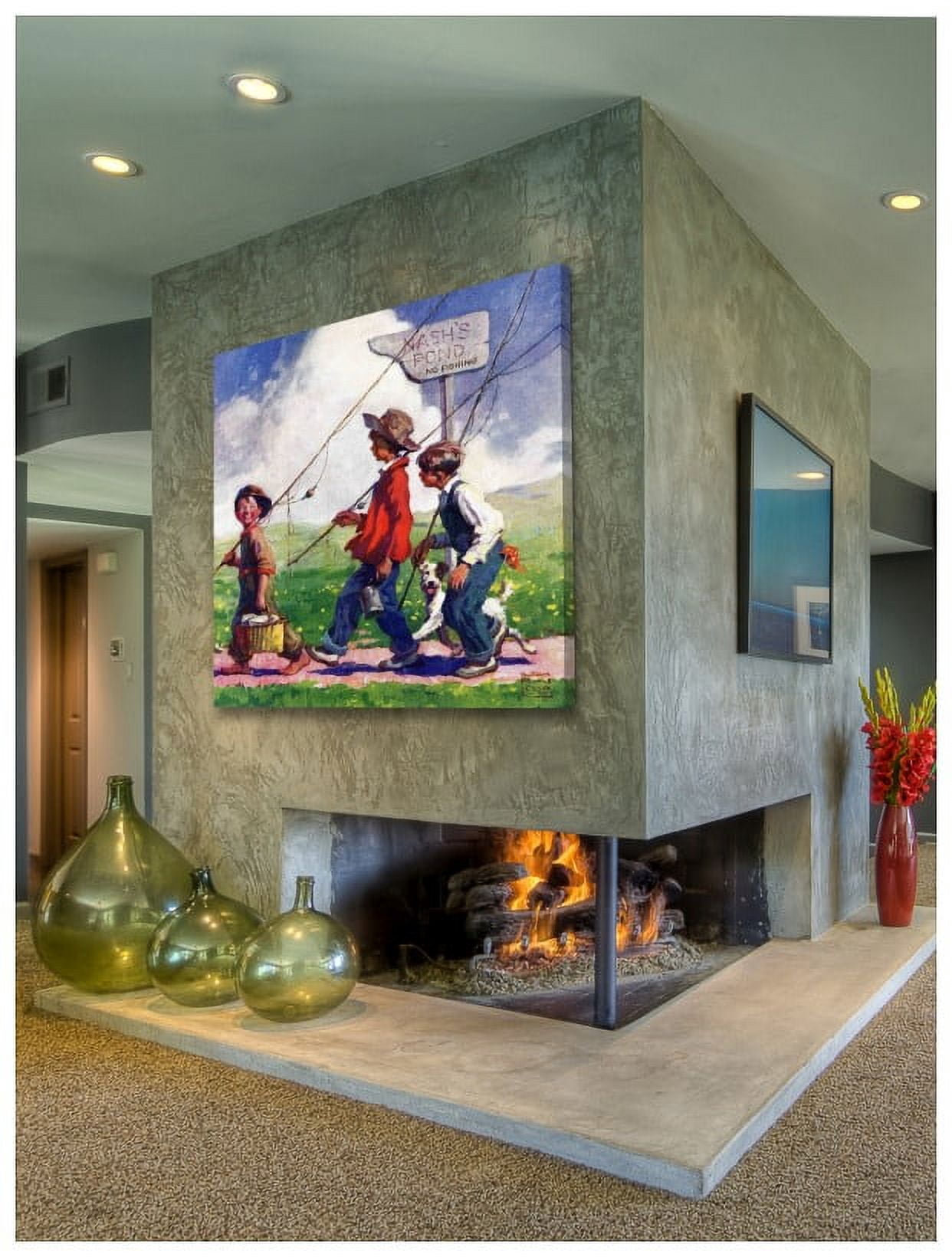 Marmont Hill "Nash's Pond" by Curtis Painting Print on Canvas
