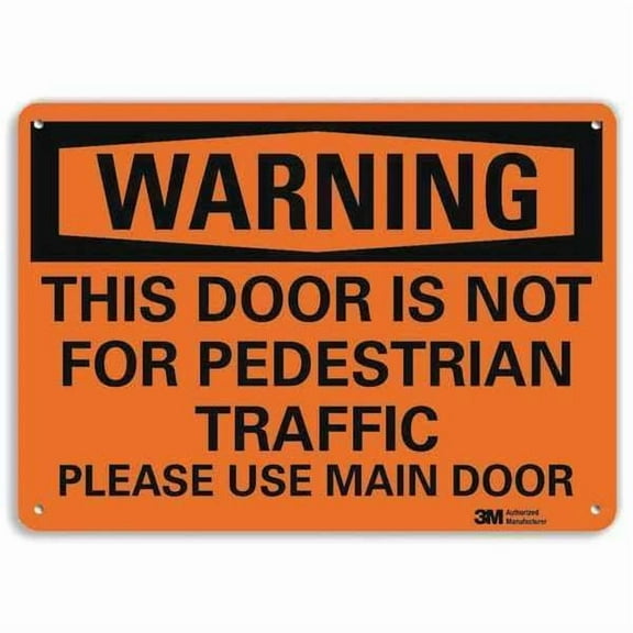 Lyle Security Sign,10 in x 14 in,Plastic U6-1242-NP_14X10