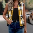 thumbnail image 5 of Plaid Vest for Women Plus Size V-Neck Sleeveless Flannel Layering Piece for Casual Fall Spring Outfits Outdoor Wear, 5 of 7