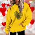 thumbnail image 2 of Lmnyox Valentine's Sweatshirts for Women Oversized Fashion Heart Graphic Hoodies Spring Holiday Gift Pullover Tops, 2 of 4