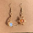 thumbnail image 1 of Xiao Hua Pendientes colgantes de estilo retro, nuevos y únicos, para mujer, estilo étnico bohemio, joyería vintage (dorados), 1 of 3
