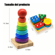 thumbnail image 4 of Juguete Xtellar Apilable Educativo Madera Juguete Niños, 4 of 4