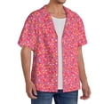 thumbnail image 2 of Kdxio Men's Hawaiian Shirt for Men Short Sleeve Shirt Colorful Sprinkles Donuts Summer Casual Holiday Beach Button Down T-Shirts, 2 of 5