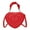 Red, variant on Heart Shape Satchel Crossbody Purse for women Zip Around Shoulder Bag Vegan Leather Handbags