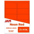 thumbnail image 3 of JAM Paper Shipping Address Labels, 2 x 4, Assorted Neon Fluorescent, 6 Packs of 20 Labels, 3 of 4