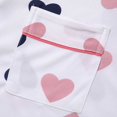 thumbnail image 6 of UAMVSH Womens Button down Pajama Sets Soft Lapel Shirt Sleepwear Heart Printed Lounge Set Long Sleeve Long Pants Sleepwear, 6 of 7