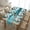 Teal and Gray, variant on Teal and Gray Table Runner and Placemats Set of 6 Washable Linen Place Mats Rustic Abstract Art Table Decor for Kitchen Dining Coffee Outdoor Party(Teal and Gray, 13"x71"+12"x18")