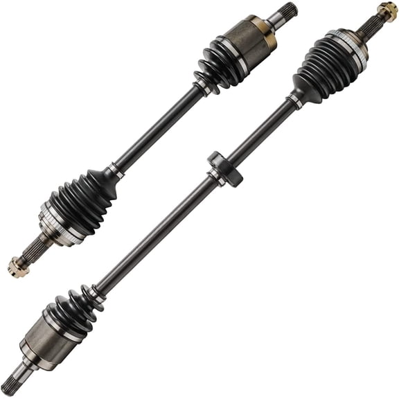 Detroit Axle - 2pc Front CV Axles for 1992-2000 Honda Civic, 1997-2000 Acura EL, 2 CV Axle Shafts Assembly 1998 1999 Replacement