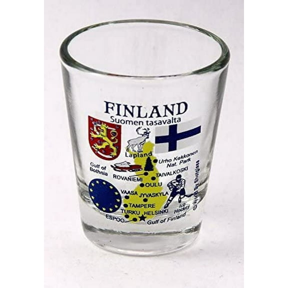 Finland EU Series Landmarks and Icons Shot Glass