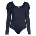 thumbnail image 3 of Time and Tru Women's Puff Sleeve Bodysuit, 3 of 5
