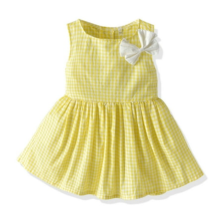 

BULLPIANO Baby Boy Girl Twins Matching Outfits Toddler Summer Clothes Sets Kids Girls Sleeveless Stripe Dress / Kids Boys Floral Bowtie Shirts Tops + Shorts Set
