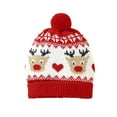 thumbnail image 3 of Baby Boys Girls Sweater Christmas Clothes Romper Reindeer Long Sleeve Elk Printed Jumpsuit New Year's Costume +hat Red Set,0-18 M, 3 of 8
