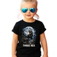 thumbnail image 3 of 3rd Birthday T-Rex Shirt for Boys & Girls - Three Rex Dinosaur Party Toddler Graphic Tee Black Shirt 3T, 3 of 8