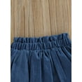thumbnail image 5 of Bagilaanoe Toddler Baby Girls Denim Shorts Summer Pleated Skirt for 6 12 18 24 Months 3T 4T Kids, 5 of 8