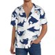 thumbnail image 1 of Fotbe Cute Shark Camisa Estampada de Manga Corta para Hombre, Casual de Verano, Estilo Playero, Sin Arrugas-Medium, 1 of 5