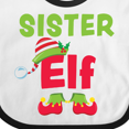thumbnail image 4 of Inktastic Christmas Sister Elf Girls Baby Bib, 4 of 4