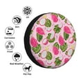 thumbnail image 4 of Rateoe Dragon Fruits Pattern Tire Cover Wheel Protectors Weatherproof Wheel Covers Universal Fit for Trailer Rv SUV Truck Camper Travel Trailers Accessories-15 inch, 4 of 6