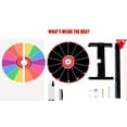 thumbnail image 7 of FLYFRY Prize Wheel Color Acrylic Dry Erase for Fundraisers, Loud Clacker, True Motion Spin, Tabletop Spinner Party Event Casino (24 inch), 7 of 7