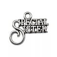 thumbnail image 3 of HOOUN 100 Pcs Tibetan Silver Special Sister Charms Pendant 19x16MM Diy Making B16204, 3 of 3