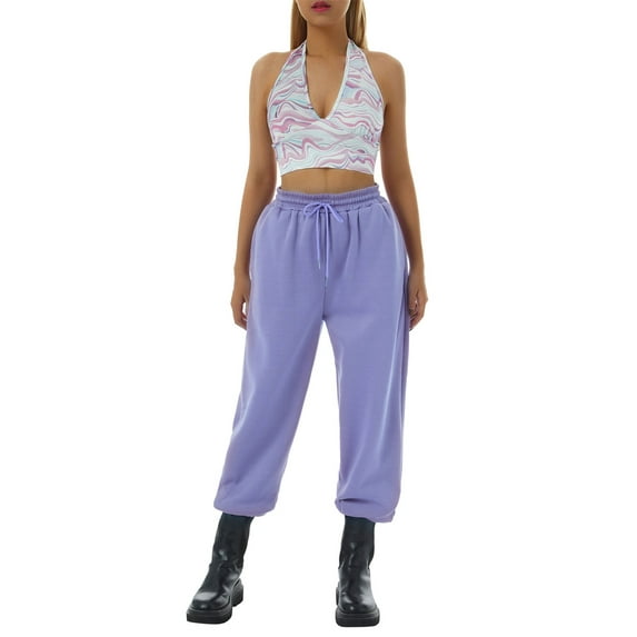 Inevnen Women's Cinch Bottom Sweatpants with Pockets Athletic Jogger Pants Baggy Lounge Workout Active