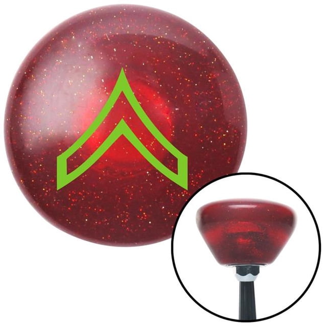 Bouton de Changement de Vitesse en Flocons de Métal Rétro Vert Rouge Privé avec M16 x 1,5 Insert Levier de Vitesses Auto Brody