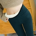 thumbnail image 2 of Aoochasliy Womens Thermal Pants Christmas Gradient Trousers Fleece Lined Thick Tights Elastic Warm Leggings High Waist Stretchy 2022, 2 of 5