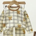 thumbnail image 5 of CAUYDY Toddler Girls Pajamas Newborn Sleepers Girl Long Sleeve Shirt and Pants 2Pcs Comfy Outfits Set Baby Fall Winter Clothes 12 18 24 Months Sizes 12-18 Months,Coffee, 5 of 5