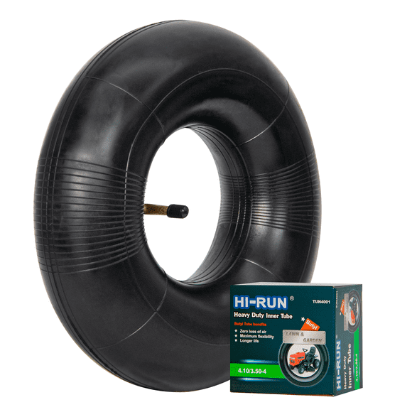 Chambre à air Hi-Run 4.10/3.50-4 Butyl TR87 pour tondeuse à gazon et brouette