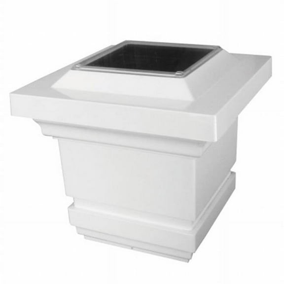 4X4 Pvc Classy Solar Post Cap