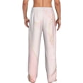 thumbnail image 3 of Xecao Pink Marble Men's Straight Lounge Pajama Pants: The Ultimate in Comfortable Sleepwear, 3 of 9