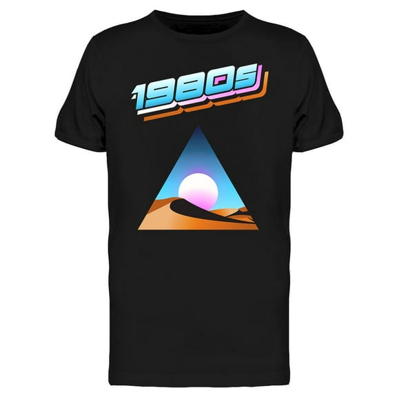 1980s Triangle Desert T-Shirt Men -Image by Shutterstock, Male 3X-Large