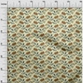 thumbnail image 2 of oneOone Cotton Poplin Fabric Leaves & Floral Block Print Fabric BTY 56 Inch Wide, 2 of 4
