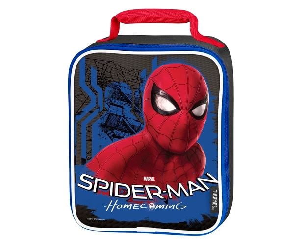NEW Thermos Marvel Spider-man Homecoming Insulated Soft Upright Lunch Box Bag 