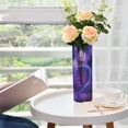 thumbnail image 6 of Plastic Vase 11.8 x 3.9 Inch Vase Transparent Non-Breakable Plastic Ornamental Culture Bottle Storage Jar Modern Family Wedding Decoration Cartoon Pretty Purple Heart, 6 of 6