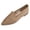 Khaki, variant on Womens Ballet Flats Pointed Toe Mesh Knit V Cutout Slip On Ultra Breathable Summer Arch Support Lightweight Comfort Flat Shoes Khaki Size US6