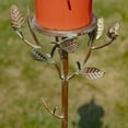 thumbnail image 6 of 69.25" Tall Iron & Orange Porcelain Birdhouse Stake "Amsterdam", 6 of 7
