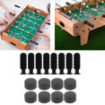thumbnail image 2 of Empuñaduras de mango de fútbol de mesa de repuesto de futbolín, accesorios de tapones de extremo, 8 pares, 2 of 3