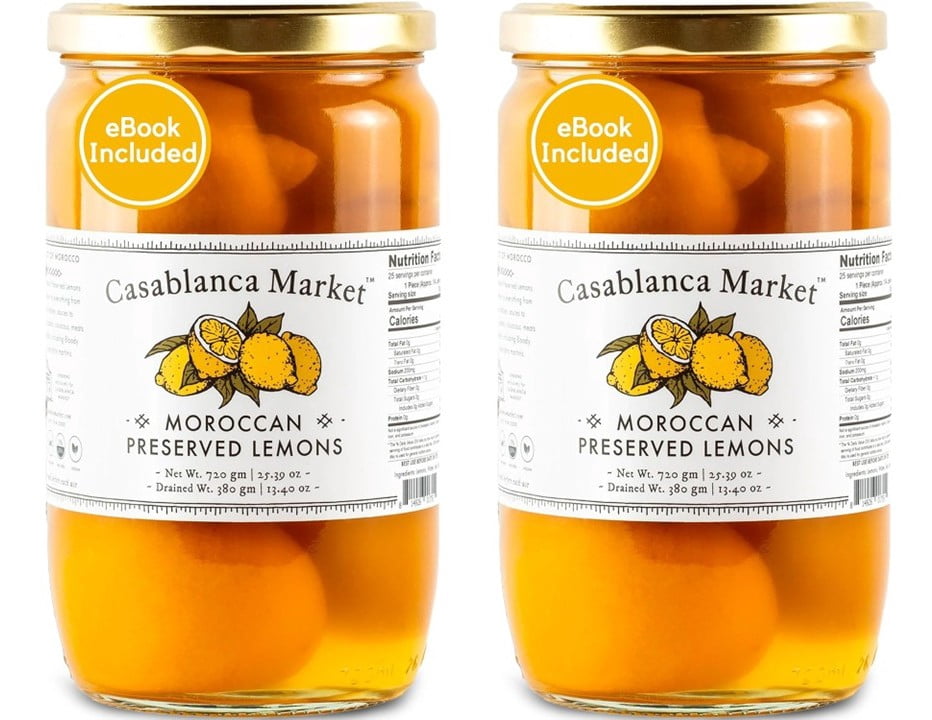 Casablanca Market Moroccan Preserved Lemons – Whole Non-GMO