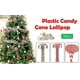 thumbnail image 5 of Adorno de piruleta de bastón de caramelo de plástico JanHm 30 piezas decoración colgante para árbol de Navidad rojo blanco y verde, 5 of 5