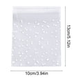 thumbnail image 3 of Self-Sealing Treat Bags, 100-Piece Transparent Plastic Bags with an Adhesive Closure, 3 of 6
