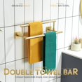 thumbnail image 3 of KOKOSIRI Hand Towel Bar 16 Inches Towel Holder Bathroom Rack for Bath Cabinet Towel Rails Brushed Gold Stainless Steel B5009BG-L16, 3 of 7